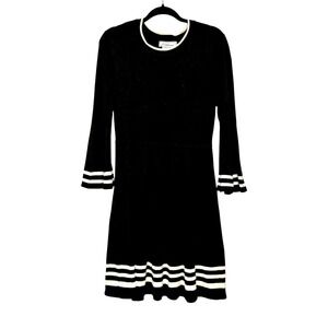 Vintage Retro Mod Sweater Dress Women Size Medium Classic French Girl Preppy